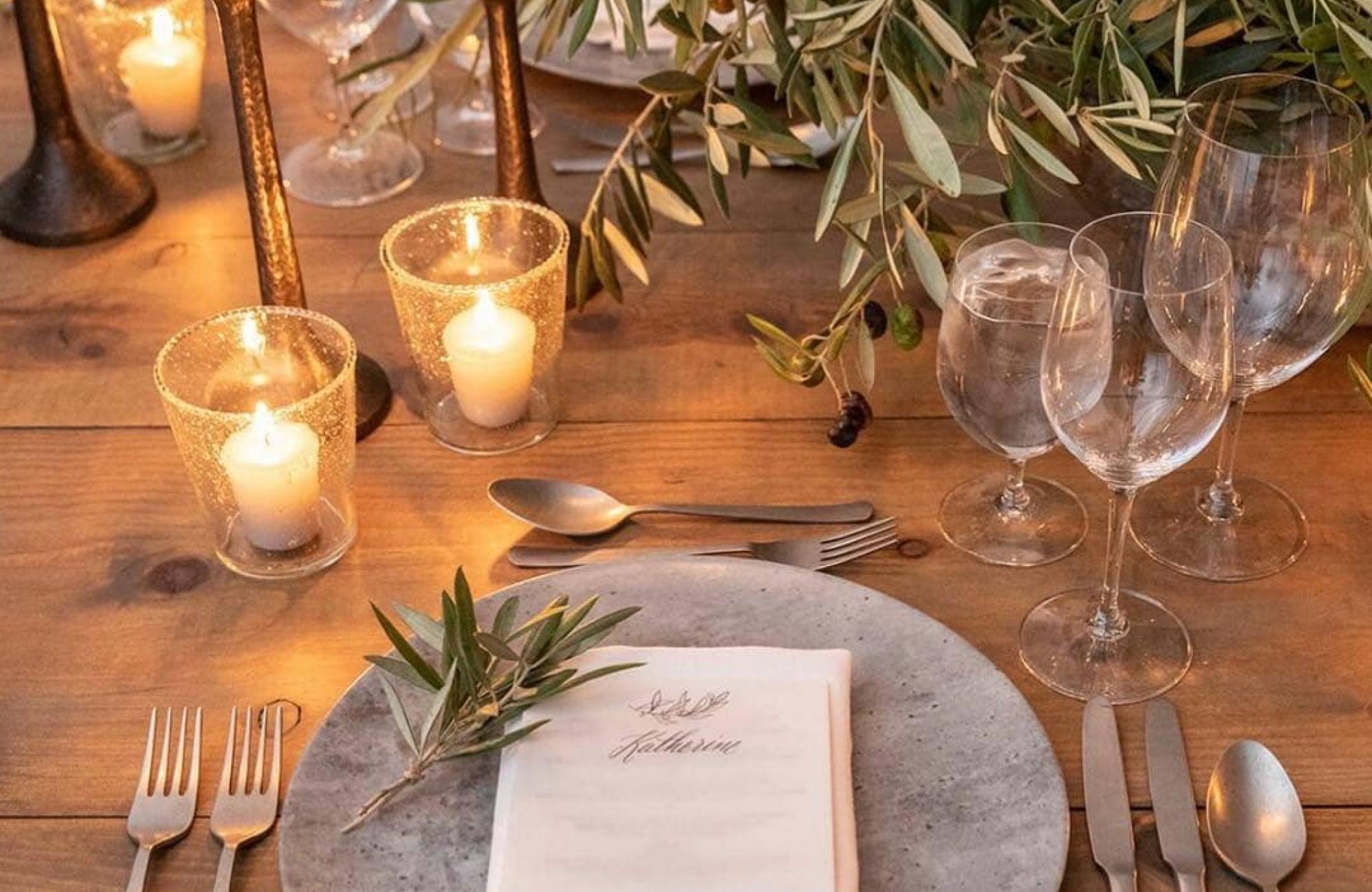 Menu & Placemat for Petros Winery Special Events