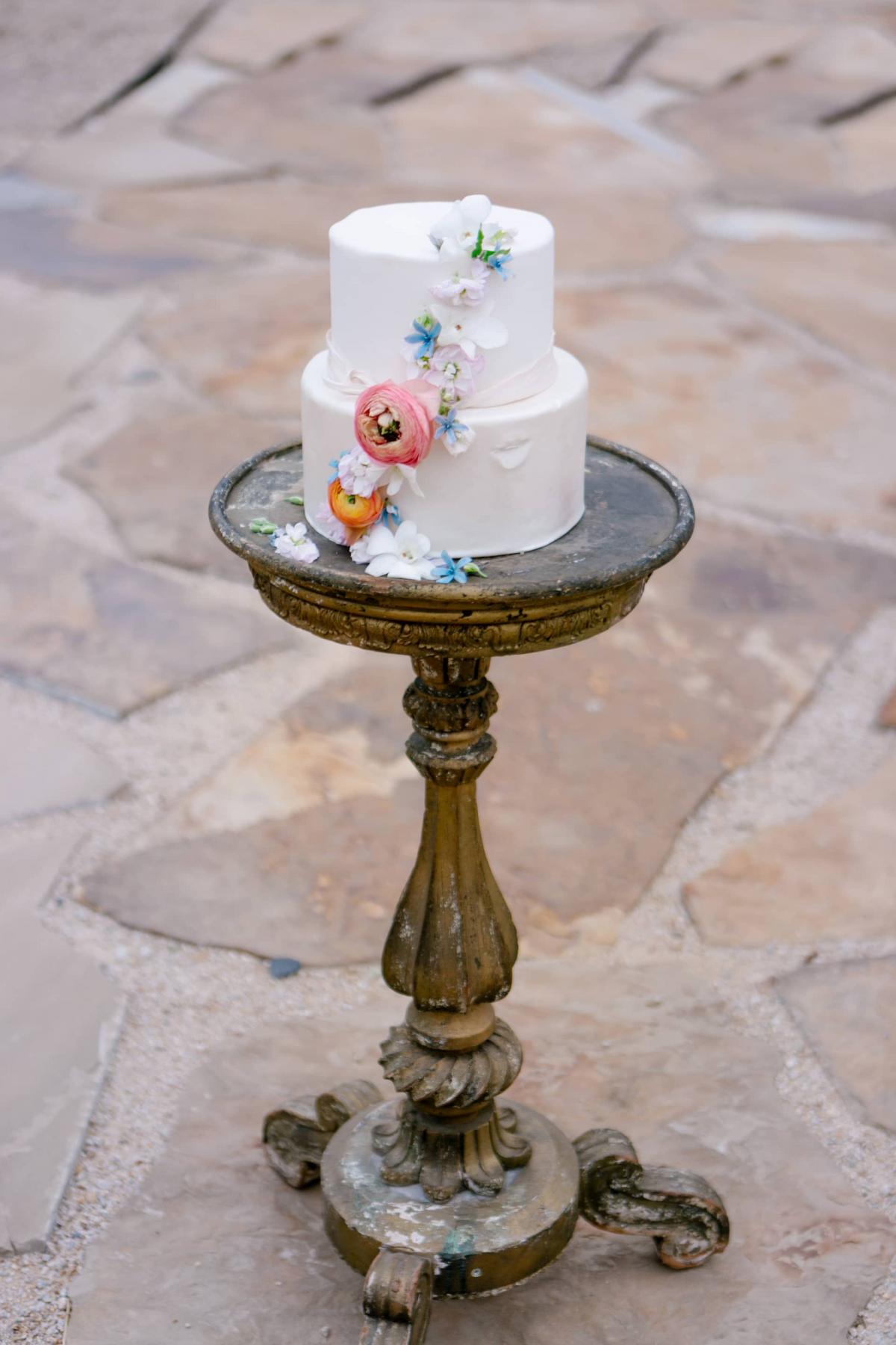 Cake on Table for Mika & James's Wedding