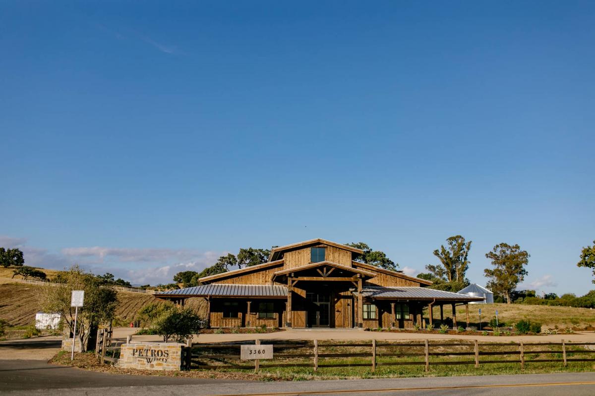 Full View of Petros Winery Ranch From the Main Road