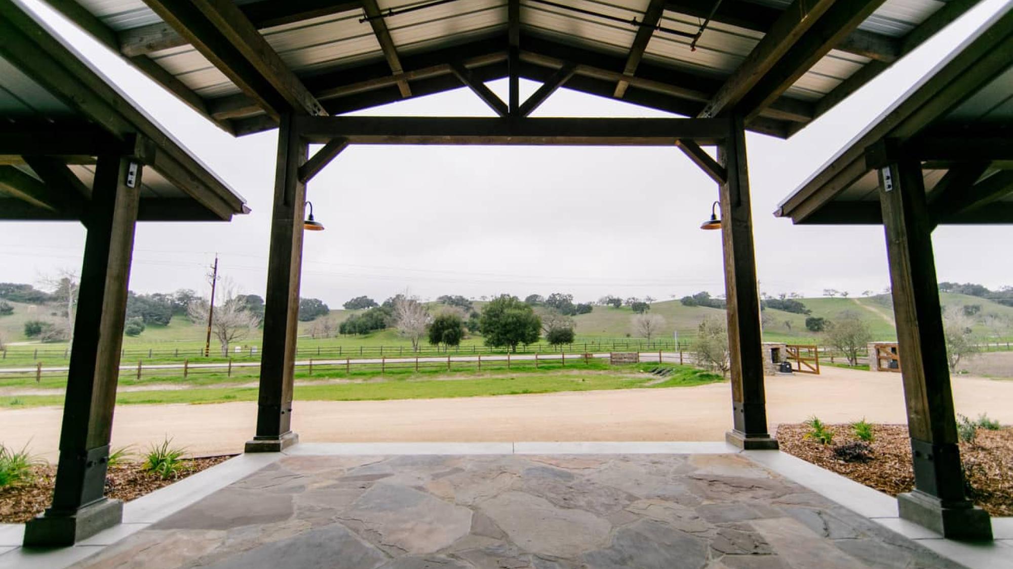 Petros Brand Winery Entrance Looking Out