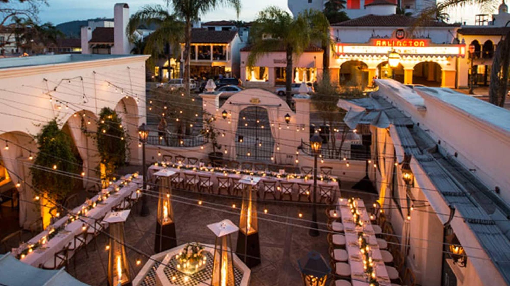 Petros Santa Barbara Restaurant Overhead Outdoors
